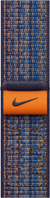 Ремінець Apple Nike Sport Loop для Apple Watch 45 мм Game Royal/Orange (MTL53ZM/A) - зображення 1