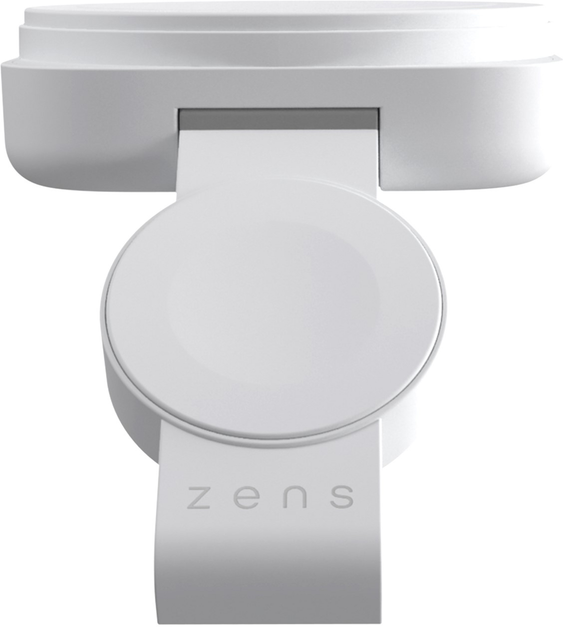 Бездротовий зарядний пристрій Zens 2-in-1 MagSafe + Watch Travel Charger White (ZEDC24W/00) - зображення 2