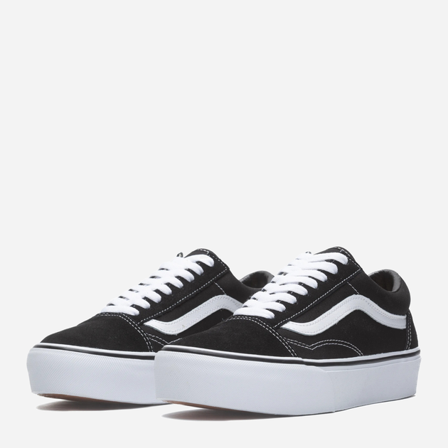 Жіночі кеди низькі Vans Old Skool Platform VN0A3B3UY28 42.5 Чорний/Білий (190849399813) - зображення 2