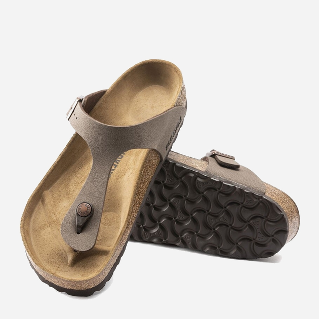 Klapki japonki dziecięce dla dziewczynki Birkenstock GIZEH Kids Birko-Flor Narrow 32 Kawowe (4052001281823) - obraz 4