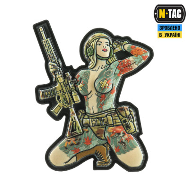 Нашивка M-Tас Tactical Girl Якудза Pvc Multicam - изображение 1