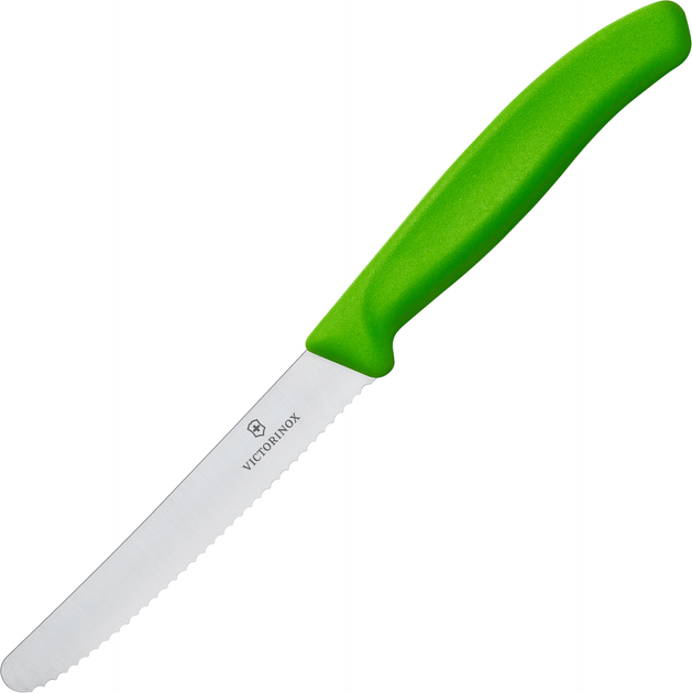 Кухонний ніж Victorinox SwissClassic для овочів 110 мм Green (6.7836.L114) - зображення 1