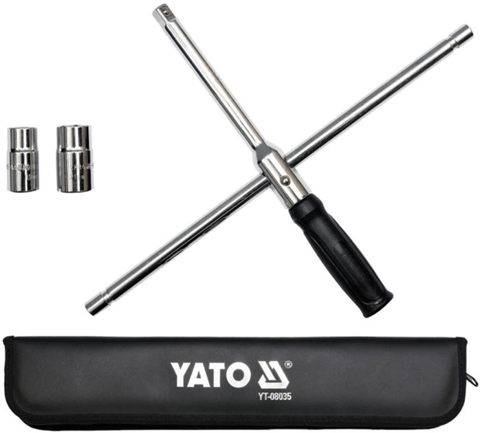 Klucz do kół samochodowych YATO 17 x 19 x 21 x 22 mm x 1/2" (YT-08035) - obraz 4