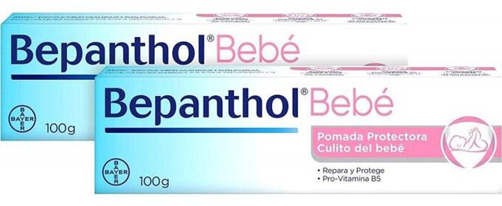 Maść Bepanthol Baby Protective Ointment 2 x 100 g (8411193910021) - obraz 1
