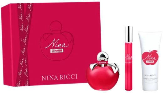 Zestaw damski Nina Ricci Nina Christmas 2023 Woda perfumowana damska 50 ml + miniaturowa 10 ml + balsam do ciała 75 ml (3137370362166) - obraz 1