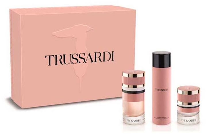 Zestaw damski Trussardi Woda perfumowana damska 90 ml + spray do włosów 30 ml + balsam do ciała 200 ml (8058045437963) - obraz 1