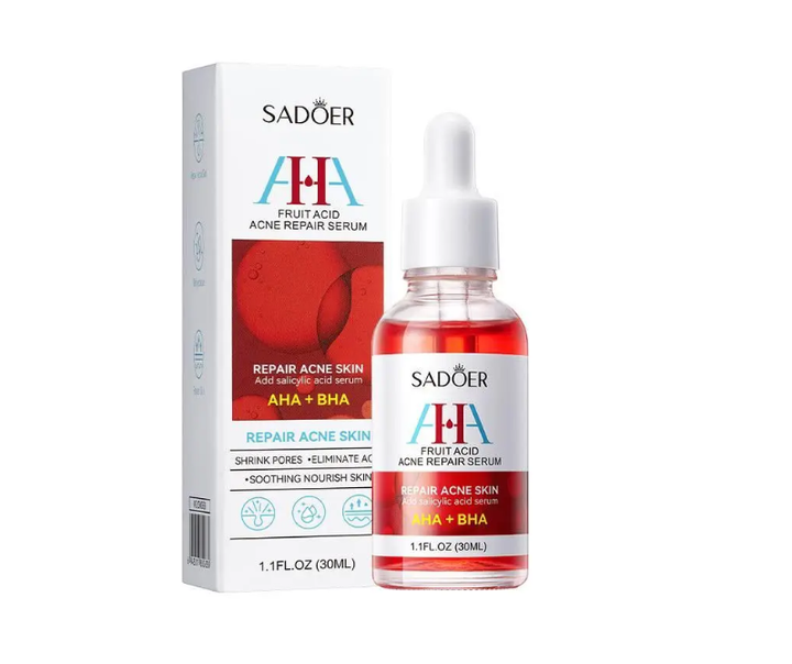 Сироватка для проблемної шкіри та проти акне з AHA+BHA кислотами Sadoer, 30 мл - Фото 1 Сироватка для проблемної шкіри та проти акне з AHA+BHA кислотами Sadoer, 30 мл - изображение 1