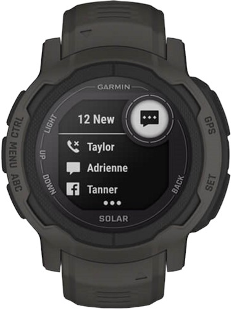 Zegarek sportowy Garmin Instinct 2 Solar Graphite (010-02627-00) - obraz 9