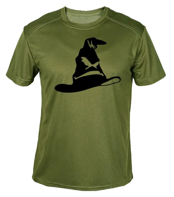 Футболка потоотводящая военная ВСУ с принтом "Живая шляпа" в оливе M - изображение 1