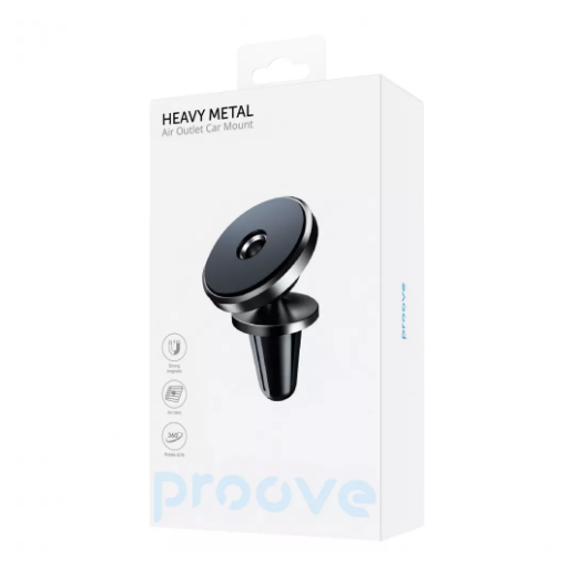 Автодержатель для телефона Proove Heavy Metal Air Outlet Car Mount CHHM00000001 - Фото 3 Автодержатель для телефона Proove Heavy Metal Air Outlet Car Mount CHHM00000001 - изображение 3