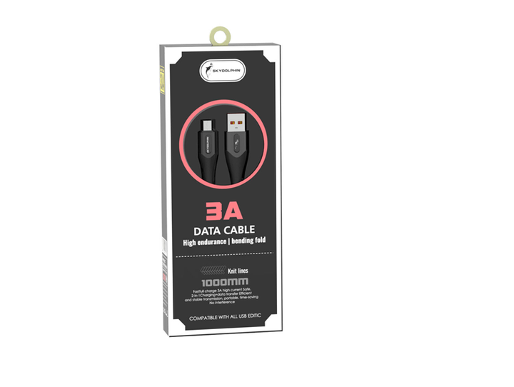 Кабель SkyDolphin S01V USB - micro USB (M/M), 1 м, Black (USB-000585) - Фото 1 Кабель SkyDolphin S01V USB - micro USB (M/M), 1 м, Black (USB-000585) - изображение 1