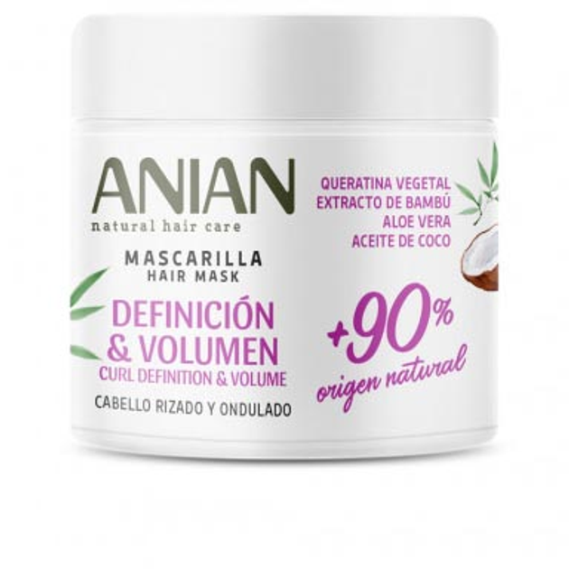 Maska do włosów Anian Definición y Volumen Mascarilla Queratina Vegetal 350 ml (8414717160940) - obraz 1