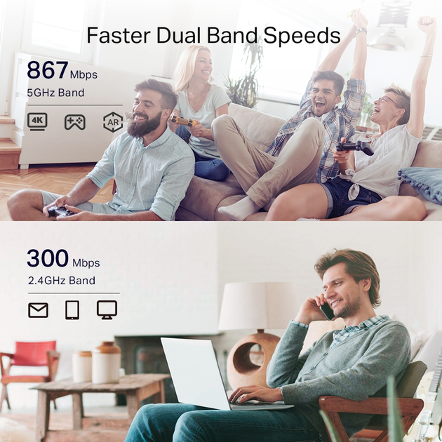 Przedłużacz sieciowy TP-LINK RE330 Mesh (4897098683033) - obraz 4