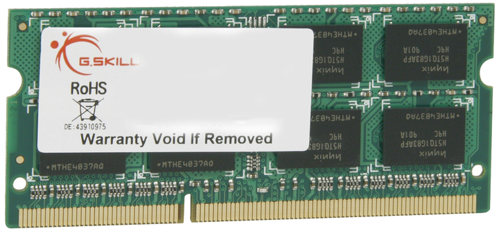Оперативна пам'ять G.Skill SODI мм DDR3-1600 4096MB PC3-12800 (F3-12800CL11S-4GBSQ) - зображення 1