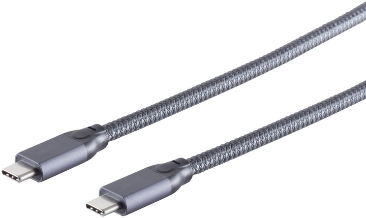 Kabel ShiverPeaks USB Type-C 2 m Grey (13-47030) - obraz 1