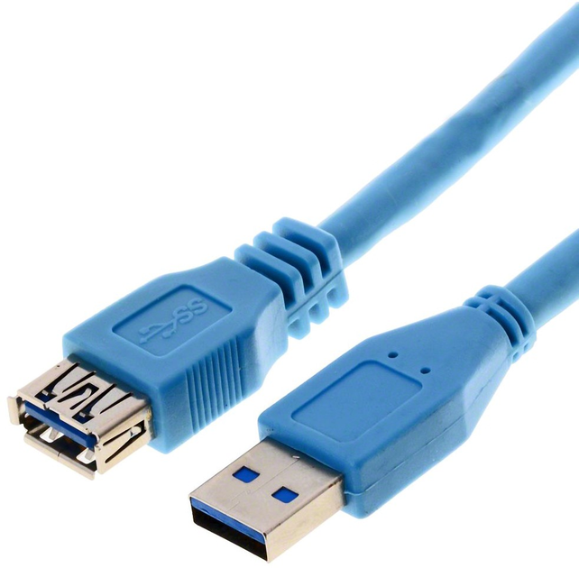 Kabel ShiverPeaks USB Type-A 1.8 m Black (4017538045300) - obraz 1