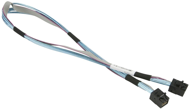 Kabel Super Micro SAS CBL-SAST-0532 0.5 m Blue (CBL-SAST-0532) - obraz 1