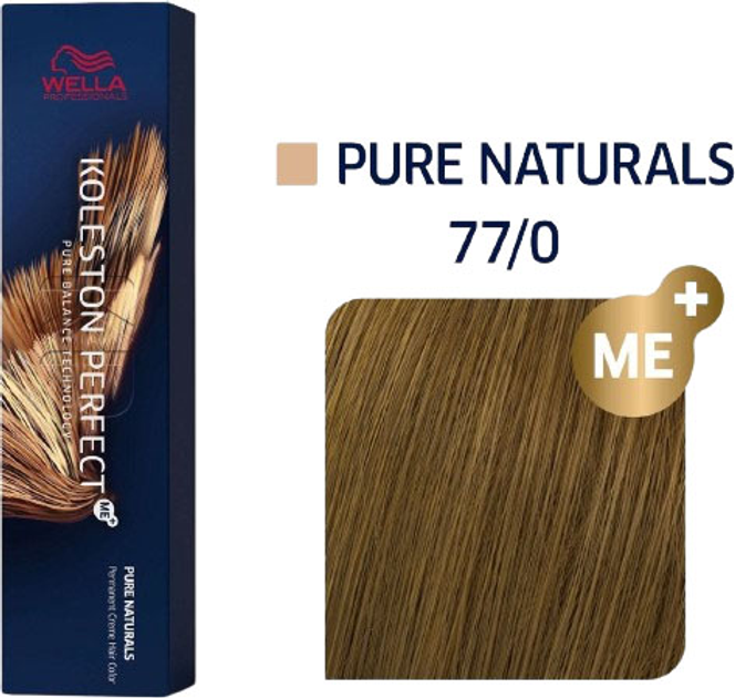 Фарба для волосся Wella Professionals Koleston Perfect Me+ Pure Naturals 77/0 80 мл (4064666231013) - зображення 1