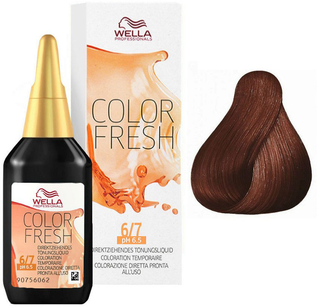 Farba do włosów Wella Professionals Color fresh 6/7 Dark Blond Sand 75 ml (8005610584294) - obraz 1