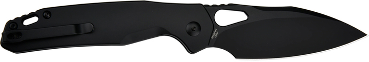 Нож CJRB Knives Frack Black Blade AR-RPM9 Steel handle Черный - изображение 2