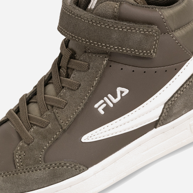 Черевики дитячі Fila Crew Velcro Mid Kids FFK0122-60017 34 Оливкові (8719477839380) - зображення 6