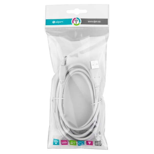 Kabel DPM USB 2.0 A-A 3 m BMUSB3 (5900672655735) - obraz 3