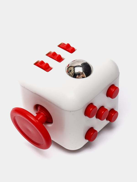 Фиджет куб Fidget Cube, кубик антистрес, Белый/Красный (902244202 ...