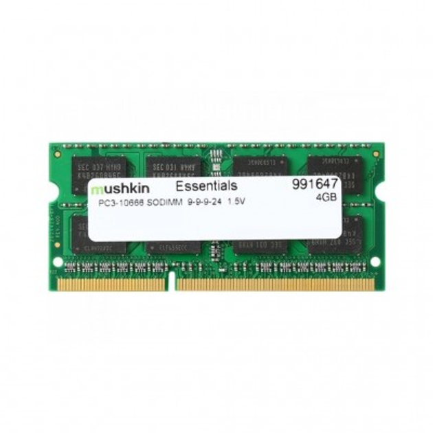 Модуль пам'яті для ноутбука Mushkin SoDIMM DDR3 4GB 1333 MHz Essentials ...