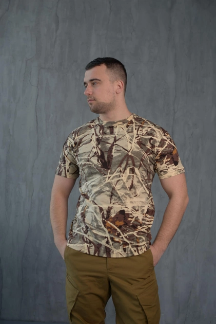 Мужская хлопковая футболка цвет Лес 54 - изображение 1