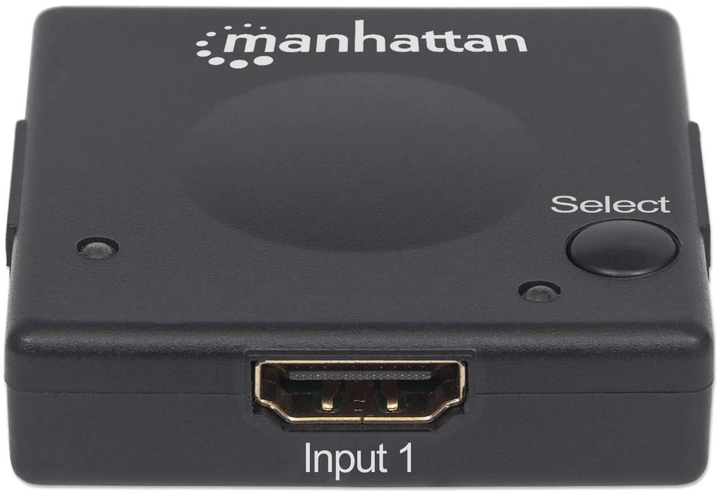 2-портовий HDMI-перемикач Manhattan 1080p Чорний (766623207911) - зображення 4