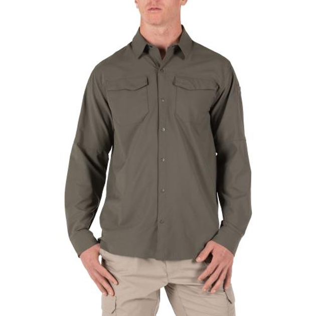 Сорочка Тактична З Довгим Рукавом 5.11 Freedom Flex Woven Shirt - Long Sleeve, Ranger Green, S - изображение 1