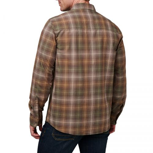 Сорочка Тактична 5.11 Tactical Igor Plaid Long Sleeve Shirt, Umber Brown Plaid, Xl - изображение 2