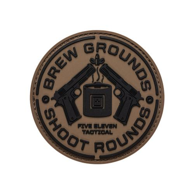 Нашивка 5.11 Tactical Brew Grounds Patch, Brown - зображення 1