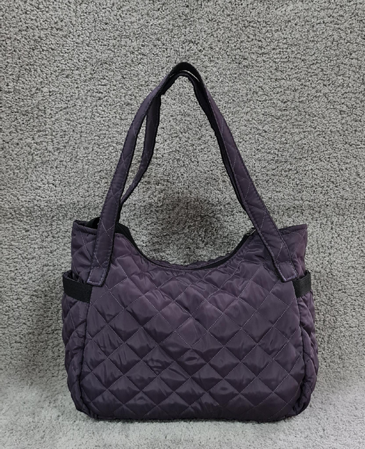 Сумка женская стеганая из плащевки Obnofka 1605-4 баклажановая ...