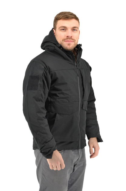 Тактична куртка Eagle зимова з підкладкою Omni-Heat та силіконовим утеплювачем Black L (AW010771) - зображення 2