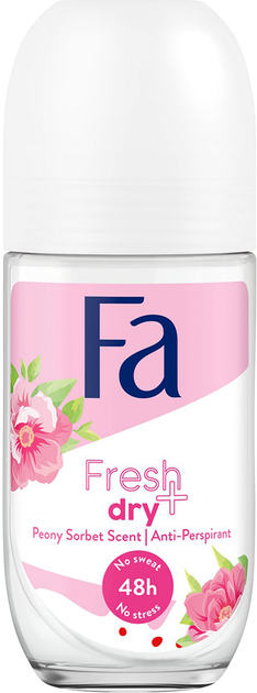 Antyperspirant w rolce Fa Fresh&Dry Sorbet i piwonia 50 ml (9000101251227) - obraz 1