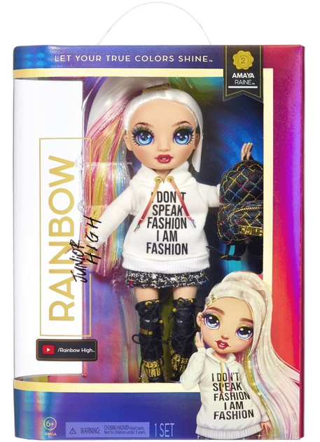 Лялька з аксесуарами Rainbow Junior High Amaya Raine 22 см (6418859045433) - зображення 1