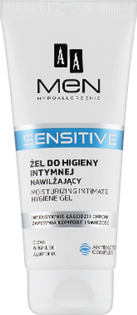 Żel do higieny intymnej AA Cosmetics Men Sensitive 200 ml (5900116020341) - obraz 1