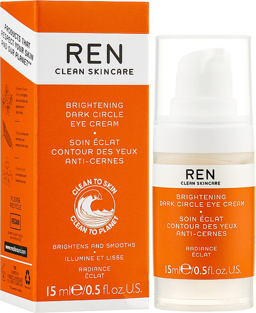 Крем для області навколо очей Ren Radiance Brightening Dark Circle Eye Cream 15 мл (5056264703701) - зображення 1