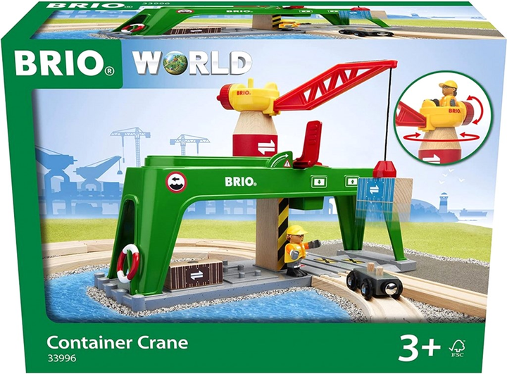 Ігровий набір Brio Word Контейнерний кран (7312350339963) - зображення 1