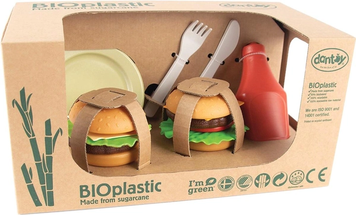 Zestaw do zabawy Dantoy Bioplastic Burger (5701217056051) - obraz 1