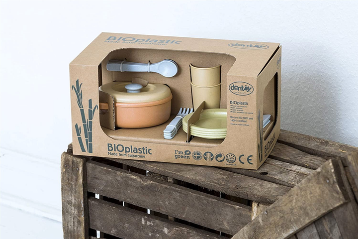 Набір посуду Dantoy Bioplastic Dinner Beige (5701217056006) - зображення 2