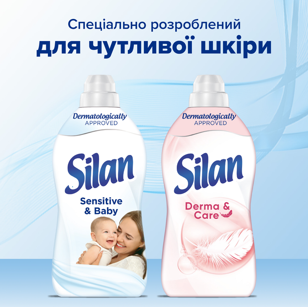 Кондиціонер для білизни Silan Sensitive&Baby 1408 мл (9000101801064) - зображення 5