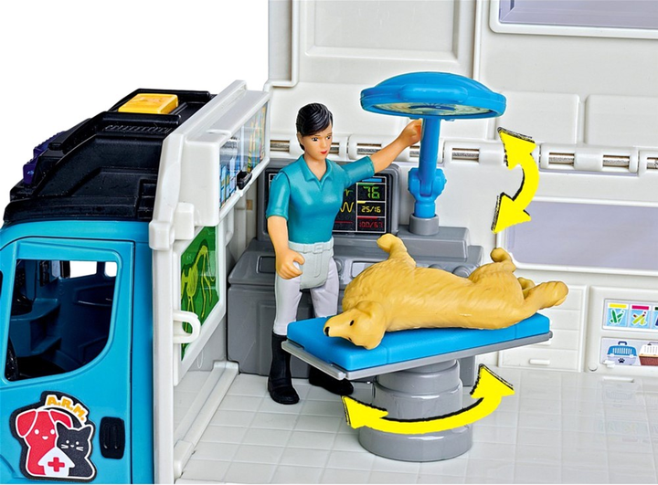 Zestaw do zabawy Dickie Toys Mobilna klinika weterynaryjna (4006333075315) - obraz 5