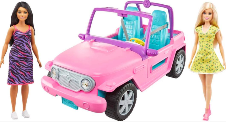 Набір ляльок Barbie and Friend Vehicle (0887961928051) - зображення 2