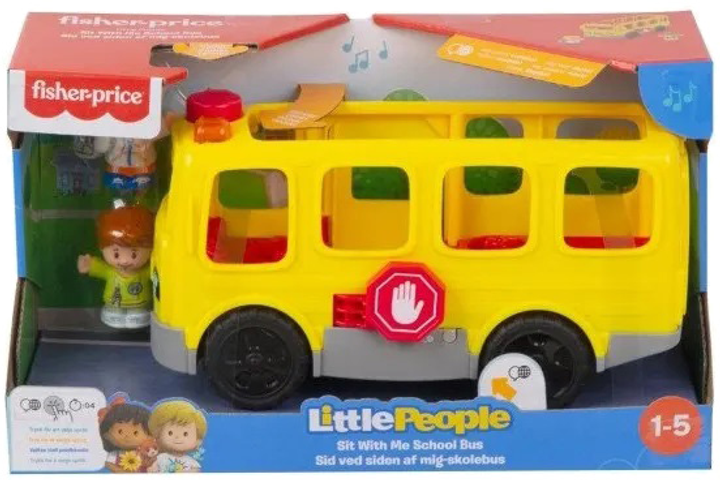 Zestaw do zabawy Fisher-Price Autobus szkolny z figurkami (0887961961546) - obraz 1