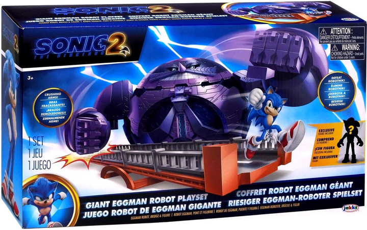 Zestaw do zabawy Jakks Sonic 2 Giant Eggman Robot with Action Figure (0192995412736) - obraz 1