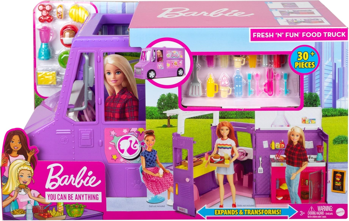 Ігровий набір Mattel Barbie You Can Be Anything Fresh & Fun Food Truck (0887961862898) - зображення 1