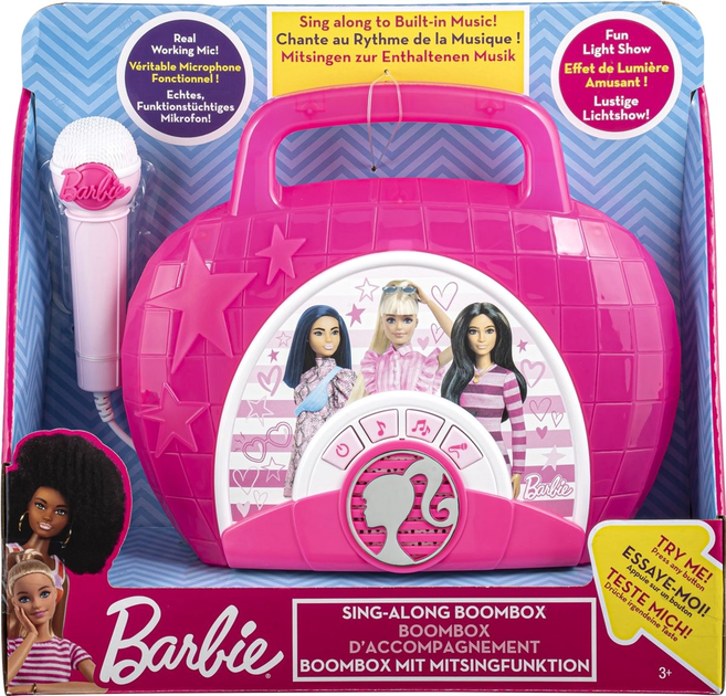 Boombox Mattel Barbie Sing-Along Boombox (0092298955858) - obraz 1