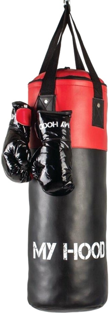 Zestaw bokserski My Hood Czarno-czerwony 10 kg (5704035210322) - obraz 1